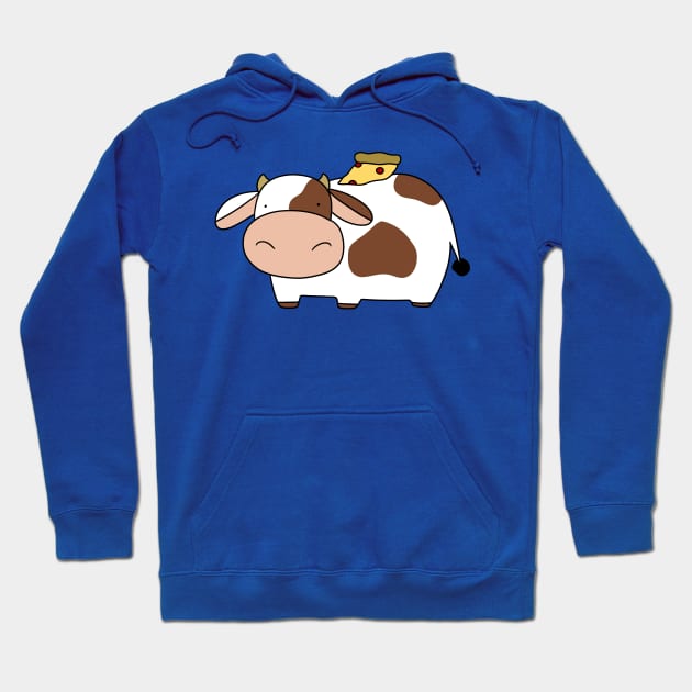 Pizza Cow Hoodie by saradaboru